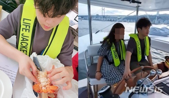 [서울=뉴시스]가수 윤민수 아들 윤후. (사진=가수 윤민수 아내 김민지씨 SNS 캡처).2021.07.21.photo@newsis.com