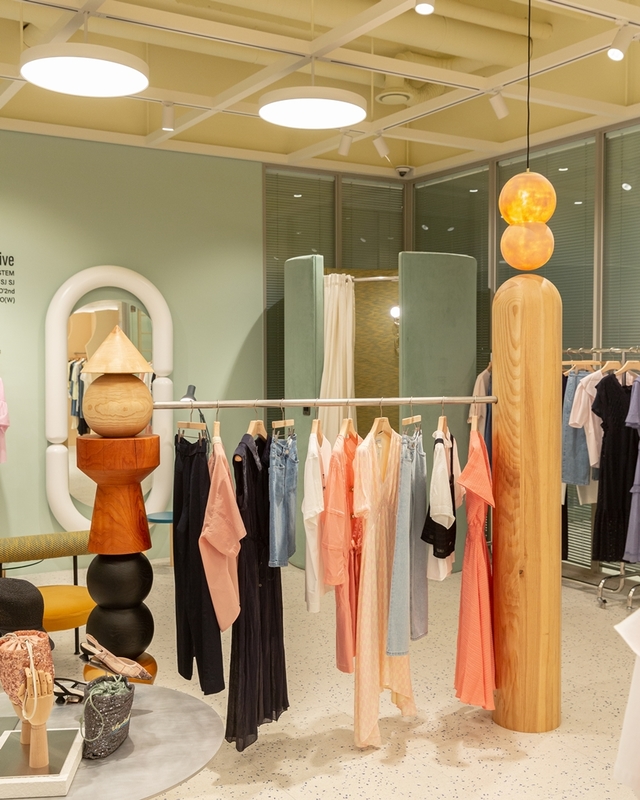 한섬, 재고 의류 재활용해 친환경 인테리어 선보인다