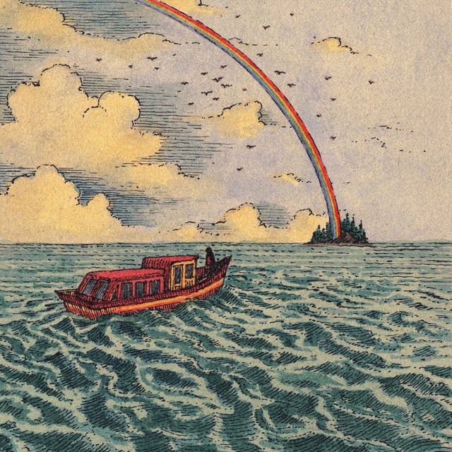 [서울=뉴시스] 잔나비 타이틀곡 '외딴섬 로맨틱' 삽화. (사진=페포니뮤직 제공).2021.07.22.photo@newsis.com