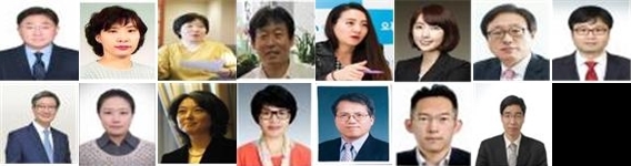 [서울=뉴시스]문화체육관광부는 27일 간행물윤리위원회 위원 15명을 위촉했다. (위 왼쪽부터)한창완, 황민선, 엄혜숙, 권준근, 김가연, 강지원, 문철수, 박종도, (아래 왼쪽부터) 손희식, 권수현, 노주희, 김주원, 정준교, 채성식, 이한정. (사진 = 문화체육관광부) photo@newsis.com