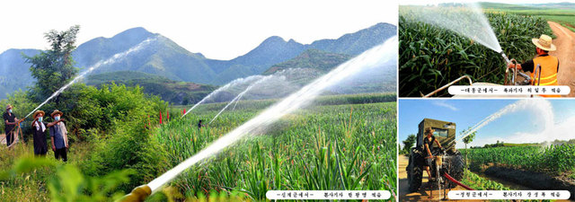 [서울=뉴시스] 북한 가뭄 대비. 2021.07.31. (사진=노동신문 캡처) *재판매 및 DB 금지