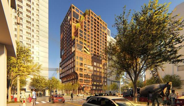 [서울=뉴시스] 서울시 구로구청 인근에 들어설 노동자복지관 및 행복주택 복합 개발 건물 조감도. (사진=서울시 제공) 2021.08.03. photo@newsis.com *재판매 및 DB 금지