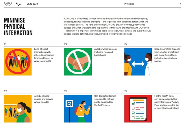 도쿄올림픽 방역수칙 책자