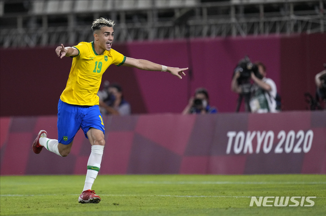 [가시마=AP/뉴시스]브라질 헤이니에르. 2021.08.03.