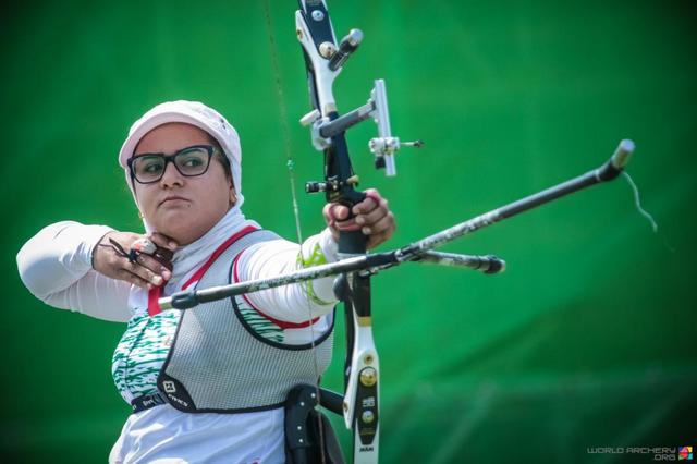 [서울=뉴시스] 네마티가 화살을 발사하고 있다 (사진=World Archery) 2021.08.04 photo@newsis.com *재판매 및 DB 금지