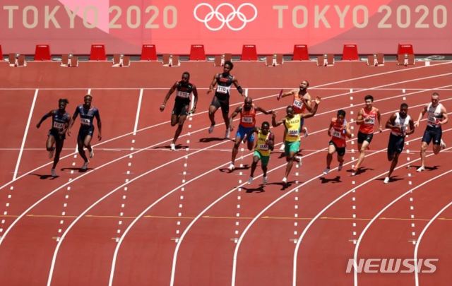 [서울=뉴시스] '2020 도쿄올림픽' 육상 남자 400ｍ 계주. (사진=도쿄올림픽 조직위원회 홈페이지 캡처) 2021.08.05. photo@newsis.com