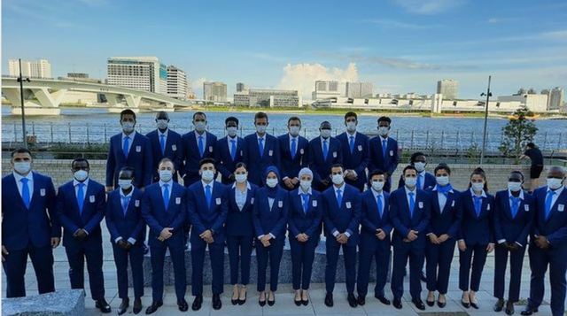 [서울=뉴시스] 2020년 도쿄올림픽에 29명의 남민팀 선수들이 참가했다. (사진=난민팀 SNS) 2021.08.06 photo@newsis.com *재판매 및 DB 금지