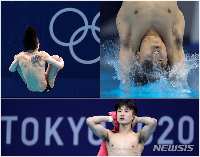 [도쿄(일본)=뉴시스] 최진석 기자 = 우하람은 한국 다이빙 역대 올림픽 최고 성적을 거뒀다. 지난 3일 일본 도쿄 아쿠아틱스센터에서 열린 도쿄올림픽 다이빙 남자 3m 스프링보드 결승에서 1~6차 시기 합계 481.85점을 기록해 12명 중 4위를 기록했다. 우하람은 "비록 메달을 못 땄지만 기분이 안 좋지는 않다. 올림픽에서 4위에 오른 것 자체로 영광"이라 말했다. 2021.08.08. myjs@newsis.com