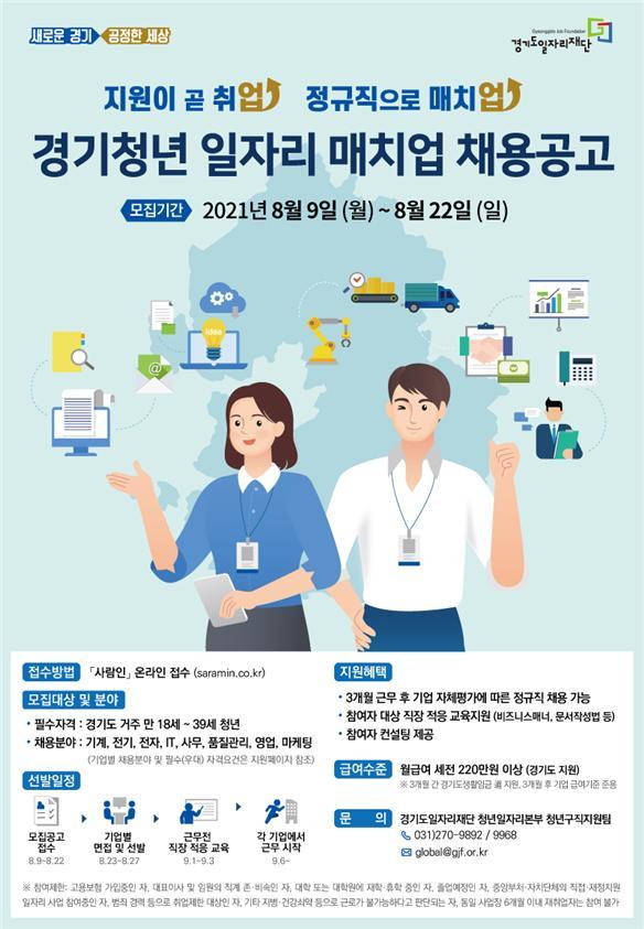 경기청년 일자리 매치업 채용공고 *재판매 및 DB 금지