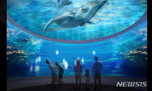 [서울=뉴시스] 신세계백화점의 13번째 점포가 될 '대전신세계 Art & Science'가 오는 8월 27일 문을 연다. 사진은 대전 엑스포 아쿠아리움. (사진/신세계백화점 제공) photo@newsis.com