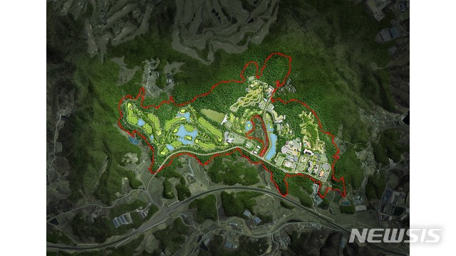 [평택=뉴시스] 안성 죽산관광단지 배치도 (사진 = 안성시 제공)
