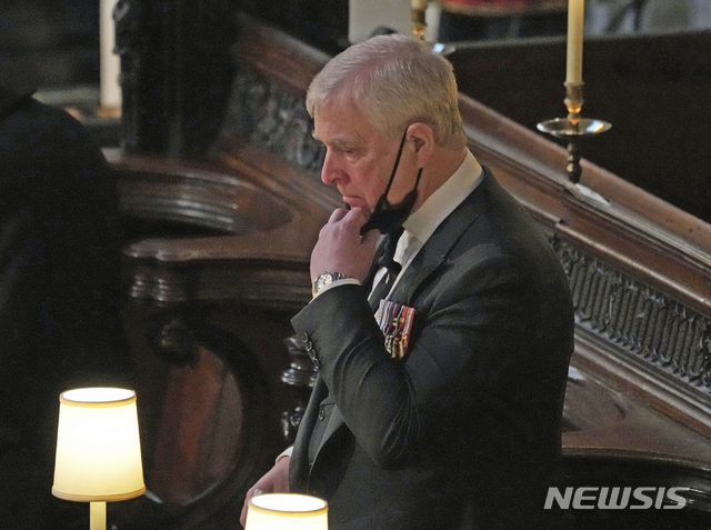 [윈저(영국)=AP/뉴시스]앤드루 전 영국 왕자. (사진=뉴시스DB)