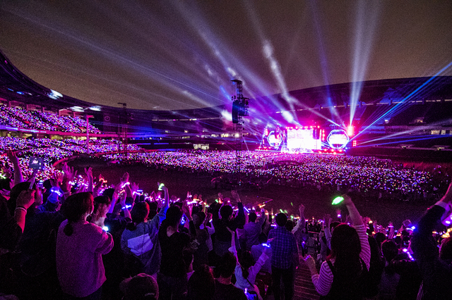 [서울=뉴시스] 잠실종합운동장 주경기장에서 열린 콜드플레이 콘서트. 2021.08.14. (사진 = 한국대중음악공연산업협회 제공) photo@newsis.com