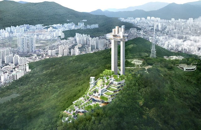  [부산=뉴시스] 황령산봉수 전망대 조감도. 2021.08.19. (사진 = 대원플러스 제공) photo@newsis.com *재판매 및 DB 금지