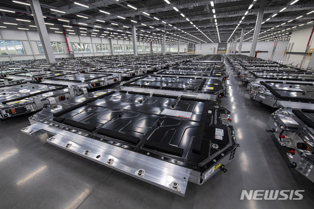 [서울=뉴시스] 현대모비스가 설계 및 생산하고 있는 배터리시스템 BSA(Battery System Assembly) (사진=현대모비스 제공)
