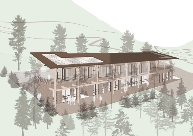 [진주=뉴시스] 진주시 '월아산 치유의 숲' 공모작 '월아풍경' 조감도. *재판매 및 DB 금지