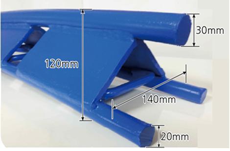 [대전=뉴시스] 철도공단과 국내 중소기업이 개발한 고강도 격자지보재. *재판매 및 DB 금지