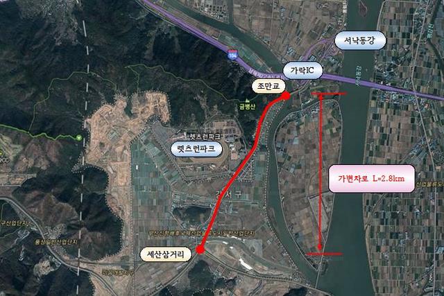 [부산=뉴시스] 부산 강서구 가락대로 가변차로 운용 구간. 2021.08. 25. (사진 = 부산시 제공) *재판매 및 DB 금지