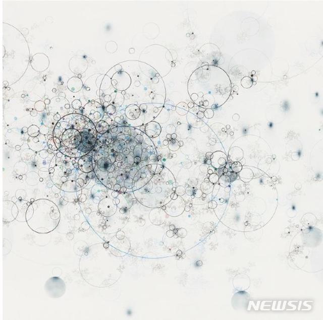 [서울=뉴시스] 이강욱, Untitled-15019,Mixed Media on Canvas, 160x250cm, 2015