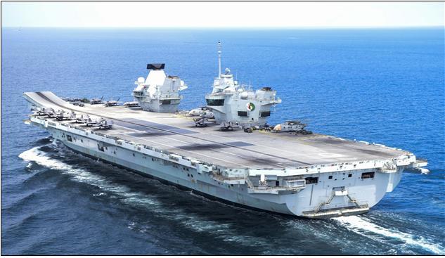 [서울=뉴시스]퀸엘리자베스 항공모함. 2021.09.02. (사진=해군 제공) *재판매 및 DB 금지