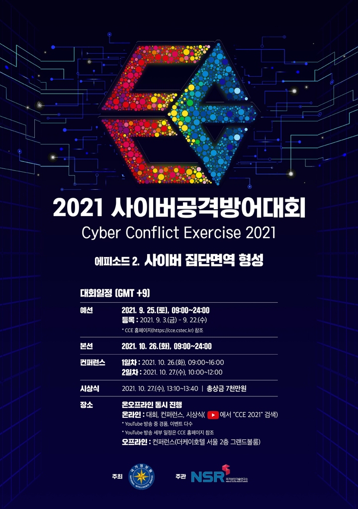 [서울=뉴시스] 2021 사이버공격방어대회. 2021.09.02. (자료=국가정보원 제공) *재판매 및 DB 금지