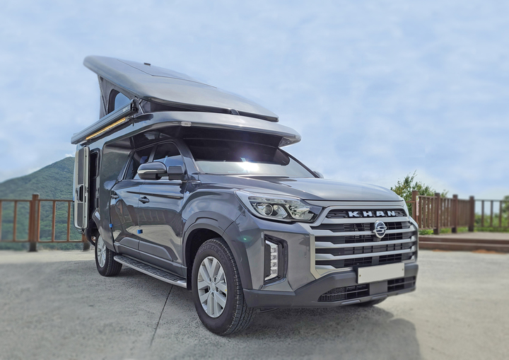 쌍용차, 렉스턴 스포츠 칸 캠핑카 '로드칸' 공개