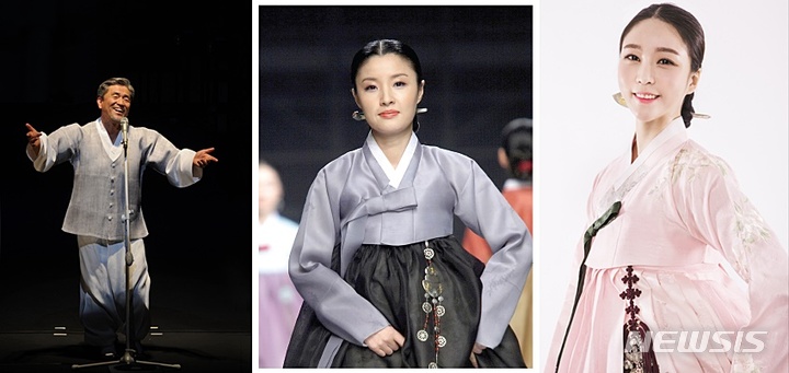 왼쪽부터 장사익, 오정해, 김세윤