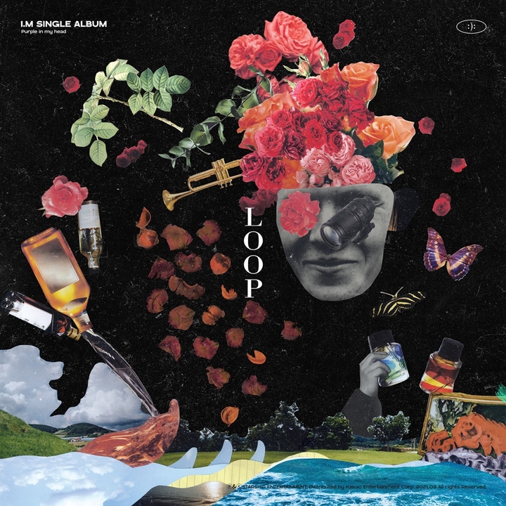 [서울=뉴시스] 몬스타엑스 아이엠 '루프' 커버 이미지. (사진=베이버스 스튜디오 제공).2021.09.04.photo@newsis.com