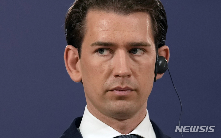 [AP/뉴시스]오스트리아 제바스티안 쿠르츠 총리. 2021.10.04.