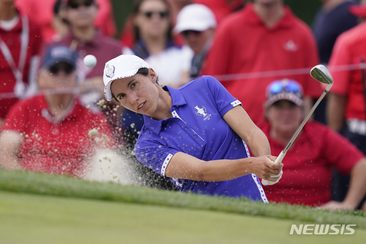 [톨레도=AP/뉴시스]스페인 여자 골퍼 카를로타 시간다.2021.09.04.