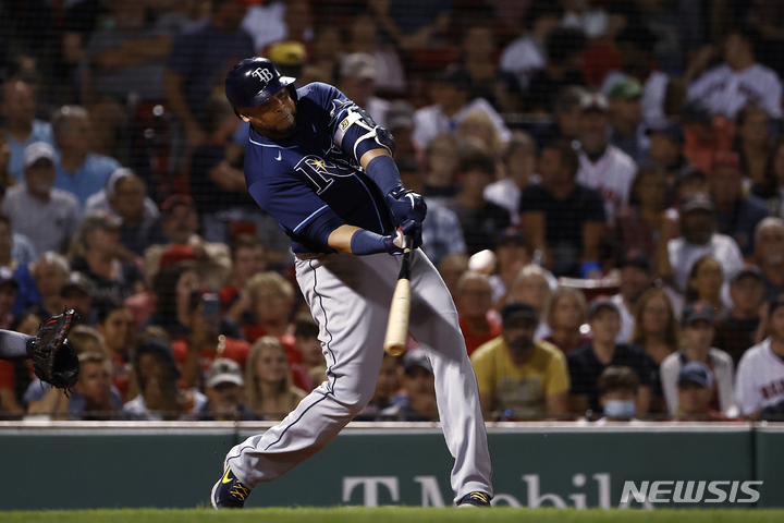 [보스턴=AP/뉴시스]넬슨 크루즈. 2021.09.08.