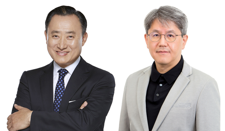 코웨이 대표이사 이해선(왼쪽), 서장원