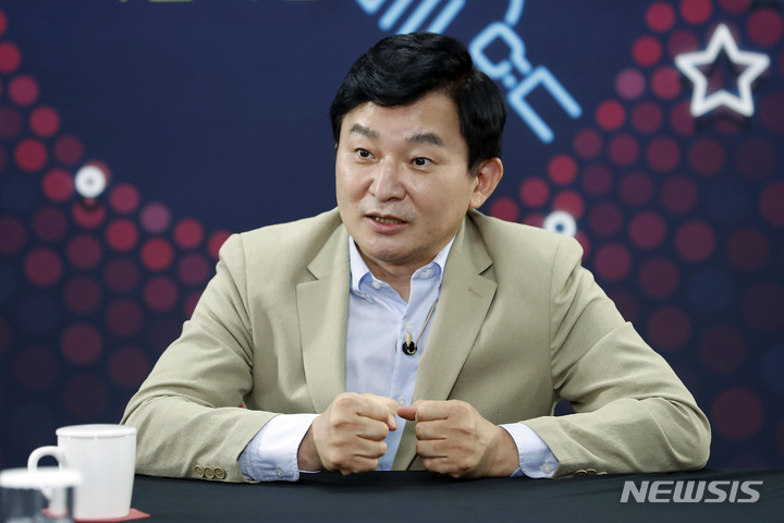 [서울=뉴시스] 최동준 기자 = 원희룡 국민의힘 대선 경선 예비후보. 2021.09.12. photocdj@newsis.com