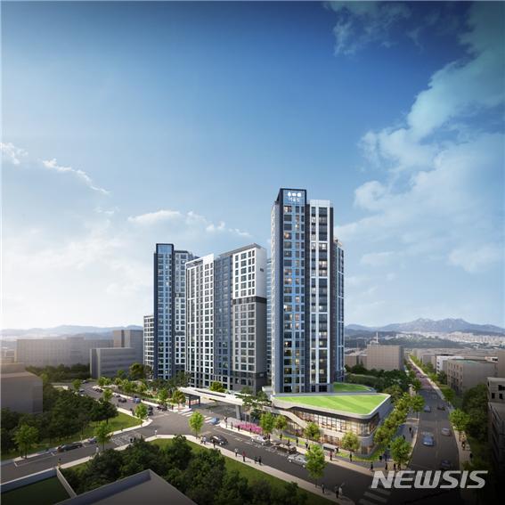 [서울=뉴시스] 강서 금호어울림 퍼스티어 주경투시도. (사진=금호건설 제공)