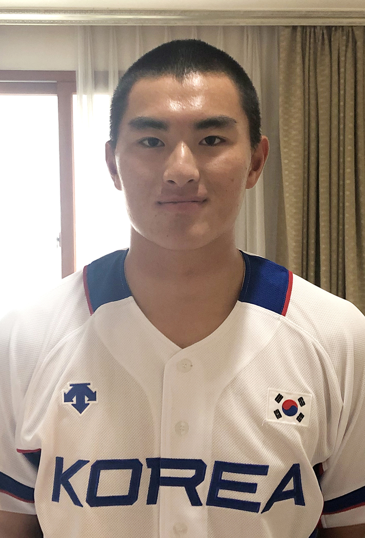 [서울=뉴시스] 2022 KBO 신인 드래프트에서 전체 1순위로 한화 이글스 지명을 받은 세광고 투수 박준영. (사진 = 한화 이글스 제공) *재판매 및 DB 금지