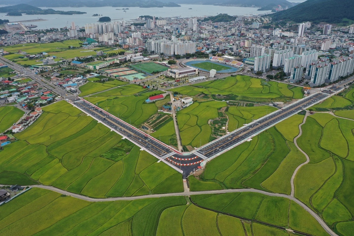 사천시 봉남동~용강주공아파트 도시계획도로 개통