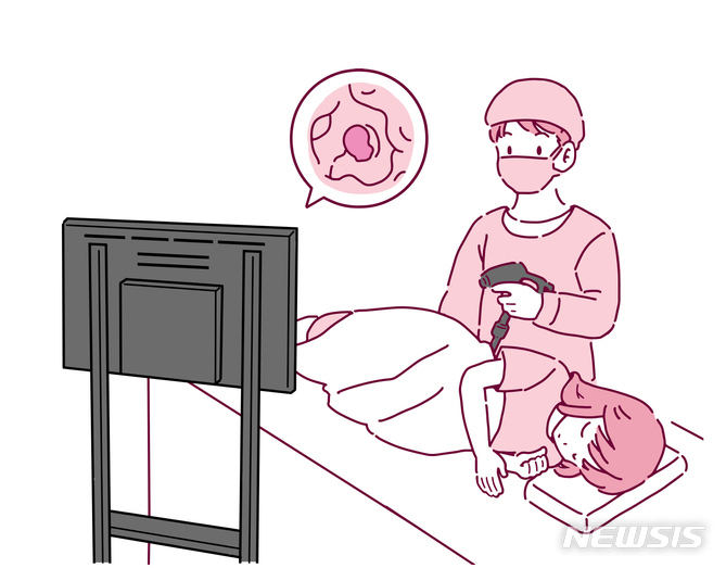 [서울=뉴시스]대장암검진 일러스트. (사진= 게티이미지뱅크 제공) 2021.09.15