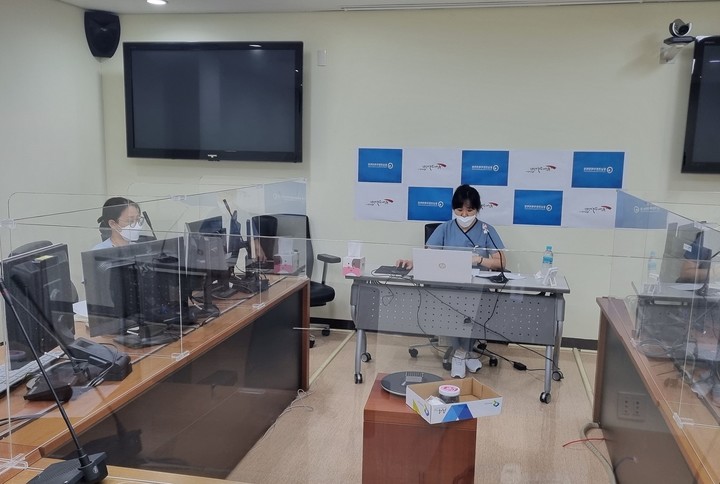 동남원자력의학원 이소연 수간호사(호스피스 전문간호사)가 '암성 통증관리 및 간호'를 강의하고 있다 *재판매 및 DB 금지