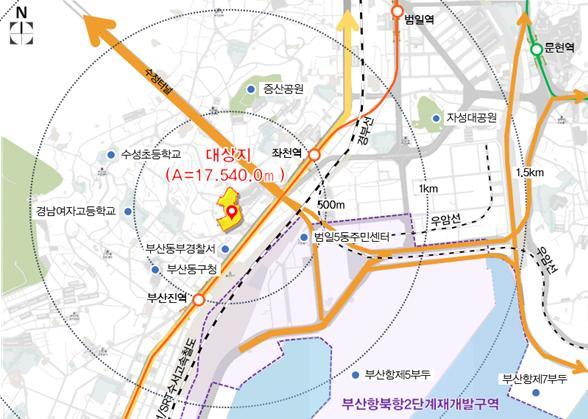 부산시 동구 좌천2 주거환경개선사업 위치 *재판매 및 DB 금지