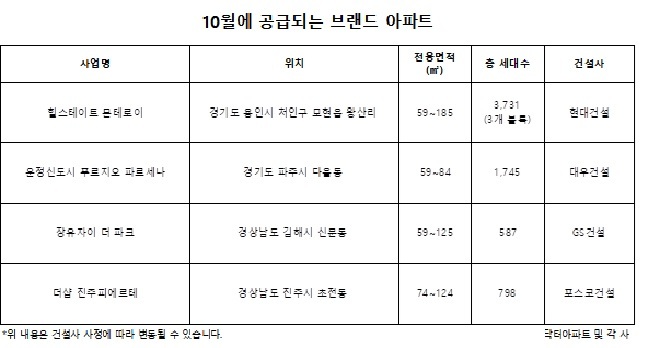 올해 1순위 청약자 상위 30곳 중 63%, 10대 건설사 브랜드 단지