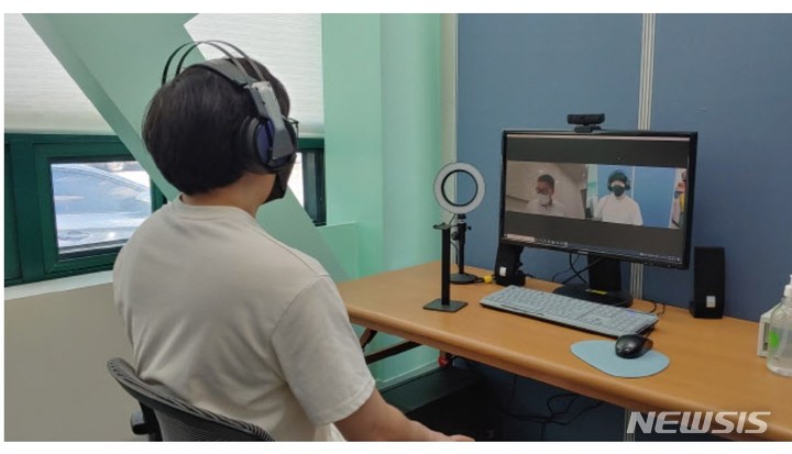 비대면 취업 박람회 현장.