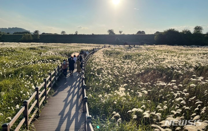 [대구=뉴시스] 김정화 기자 = 대구 달서구 대명유수지. 2021.10.10. jungk@newsis.com