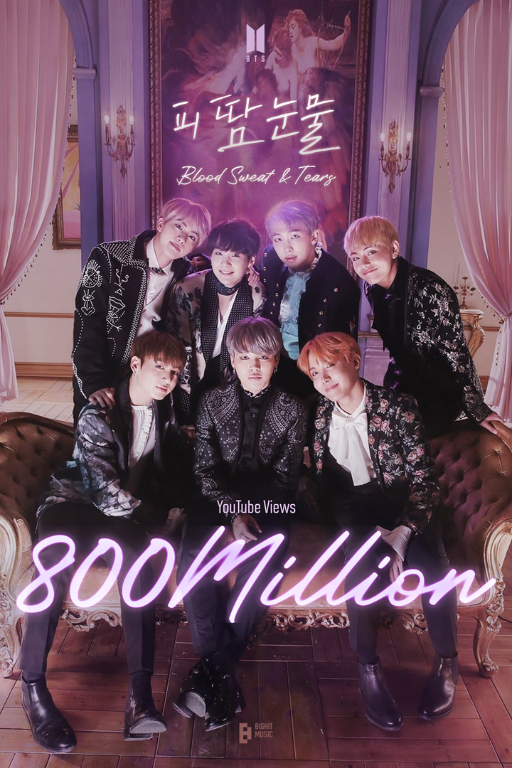 [서울=뉴시스] 방탄소년단_피 땀 눈물_8억뷰 MV. 2021.10.11. (사진 = 빅히트뮤직 제공) photo@newsis.com