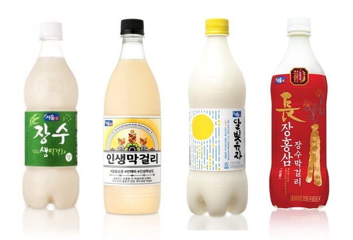 [서울=뉴시스]막걸리 시장에선 서울장수가 과일과 홍삼을 함유한 신제품을 최근 출시해 눈길을 끌고 있다. 서울장수 제품들. (사진=서울장수 제공). 2021.10.12. photo@newsis.com *재판매 및 DB 금지