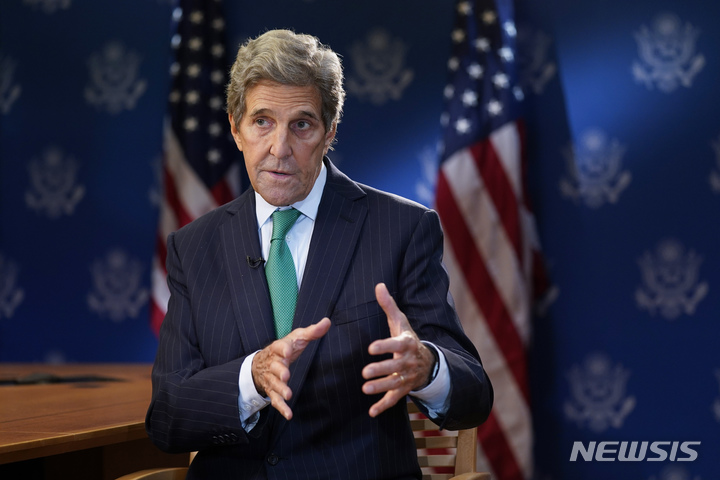 [워싱턴=AP/뉴시스]존 케리 미 기후특사. 2023.12.02.
