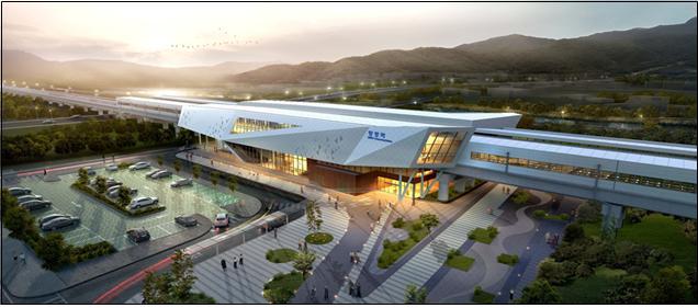 [대전=뉴시스] 30일 개통하는 장항선 탕정역 조담도. *재판매 및 DB 금지