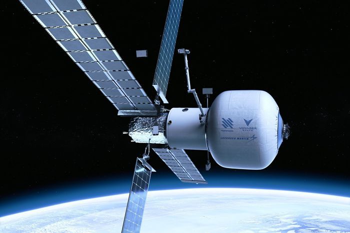 미국의 나노랙스사 등이 구상중인 민간 우주정거장 나노랙스의 상상도(출처=월스트리트저널) 2021.10.25. *재판매 및 DB 금지