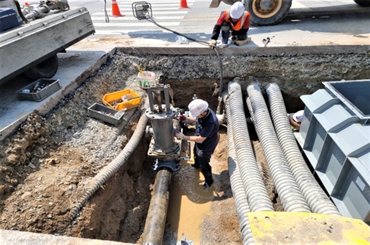 블록시스템 구축공사 모습. (사진=원주시 제공) *재판매 및 DB 금지