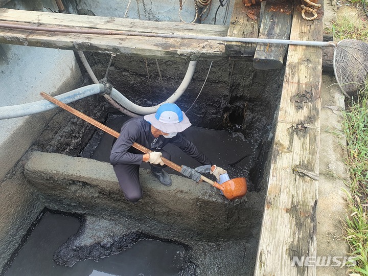 폐수 배출업소 점검 현장. (사진=한강유역환경청 제공)