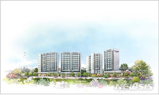 [서울=뉴시스] '별내역 지웰 에스테이트' 일러스트 투시도.